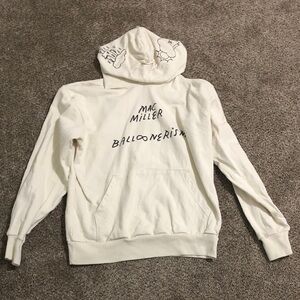 Mac Miller White Graphic Hoodie